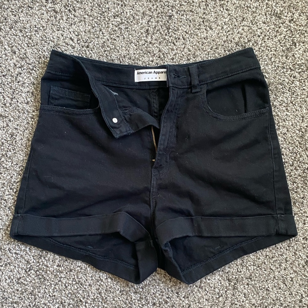 American apparel high waist shorts